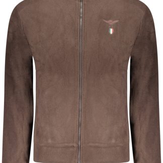 Sudadera marrón con cremallera para hombre de la Academia Militar