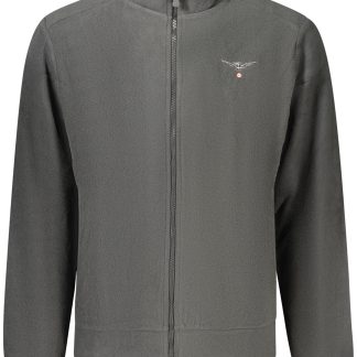 Sudadera negra con cremallera para hombre de la Academia Militar
