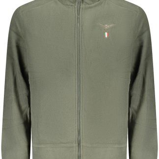 Sudadera verde con cremallera para hombre de la Academia Militar