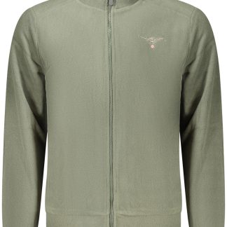 Sudadera verde con cremallera para hombre de la Academia Militar