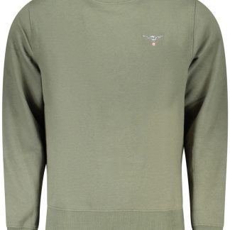Sudadera con cremallera para hombre de la Academia Militar, color verde.