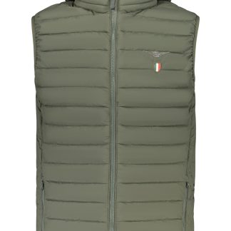 CHAQUETA VERDE SIN MANGAS PARA HOMBRE DE LA ACADEMIA MILITAR