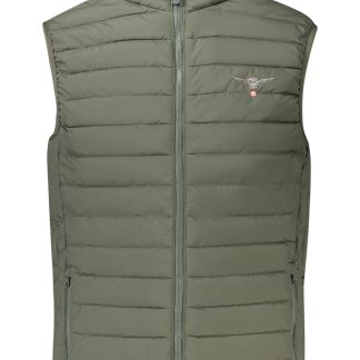 CHAQUETA VERDE SIN MANGAS PARA HOMBRE DE LA ACADEMIA MILITAR