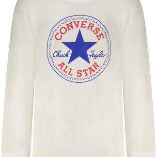 CAMISETA DE MANGA LARGA CONVERSE PARA NIÑOS, BLANCA
