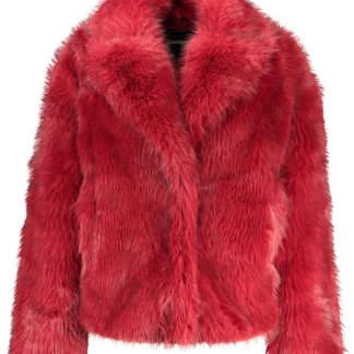 CHAQUETA ROJA DESIGUAL PARA MUJER