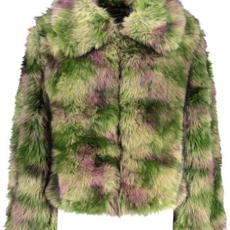 CHAQUETA VERDE DESIGUAL PARA MUJER