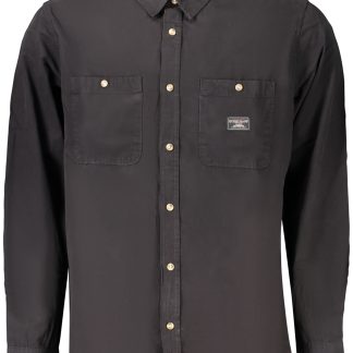 GUESS JEANS CAMICIA MANICHE LUNGHE UOMO NERO