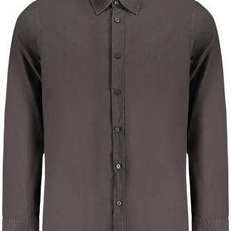 HUGO BOSS CAMICIA MANICHE LUNGHE UOMO NERO