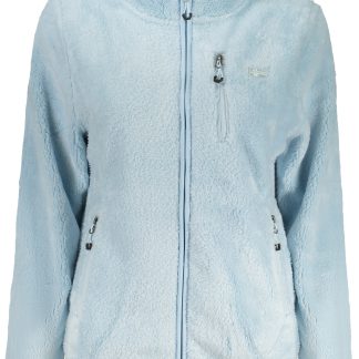 Sudadera azul con cremallera para mujer, Noruega 1963