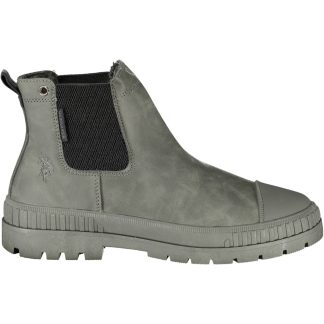 Botas de hombre de la Asociación de Polos de EE. UU., color gris.